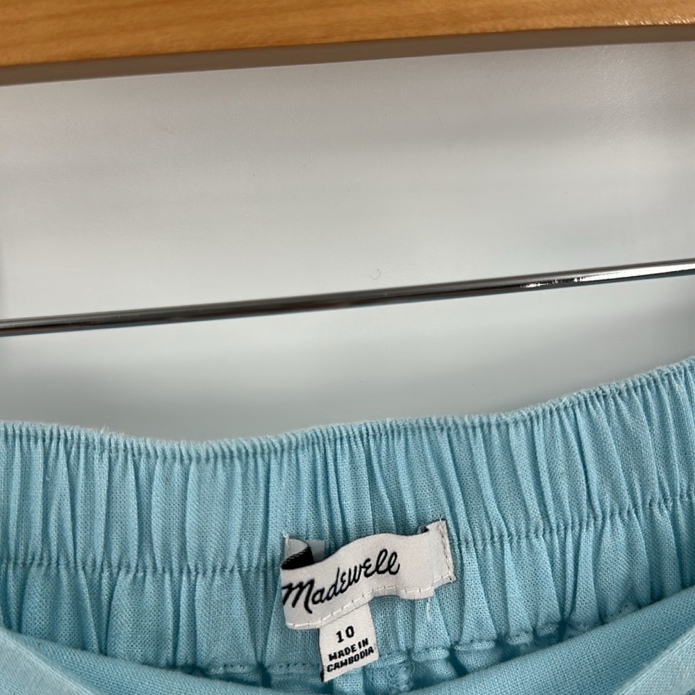 Madewell Pull-On Straight Crop Pant Blue Heron‎ 10 - Picture 7 of 9